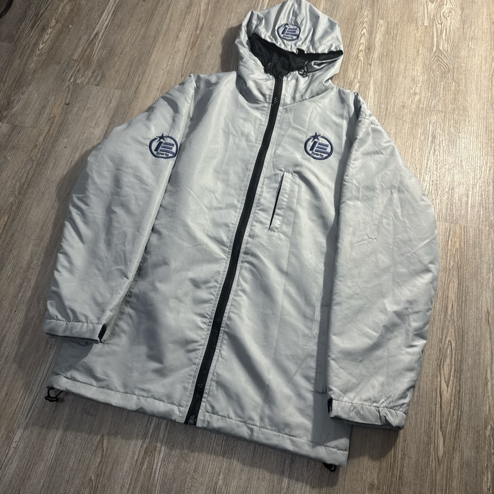 Men's Gray Hooded Jacket